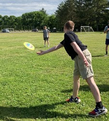 Disc golf at 2024 camp