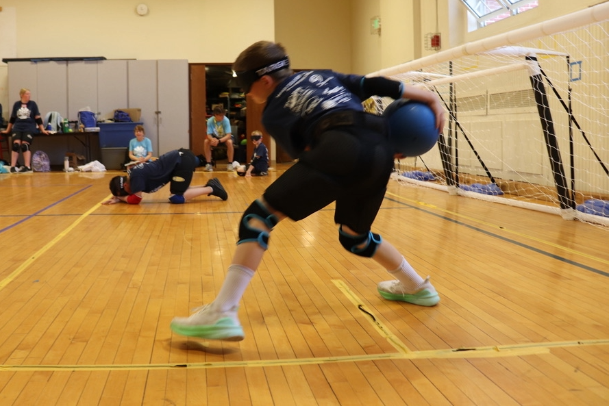 Athlete throwing