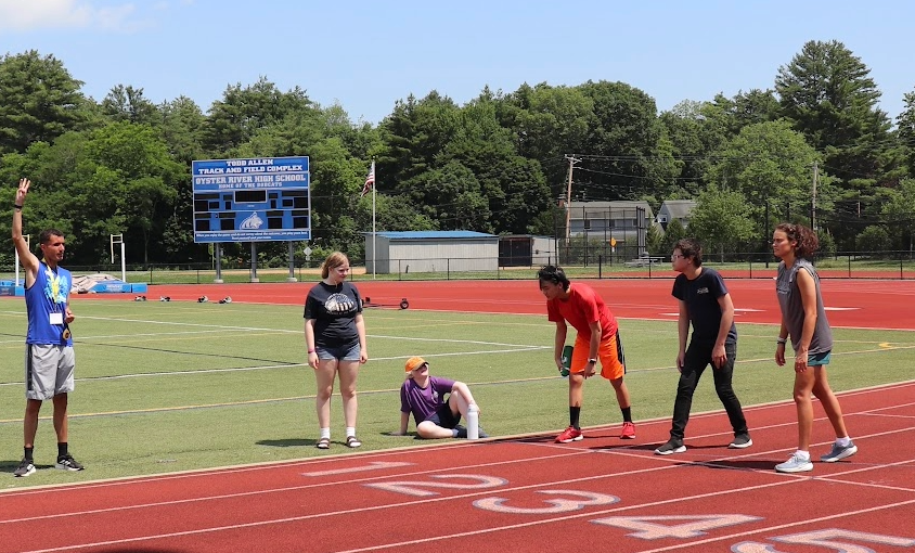Track starting line